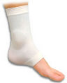 Protects ankle, while providing mild compression to help reduce swelling in and around the anklebone.